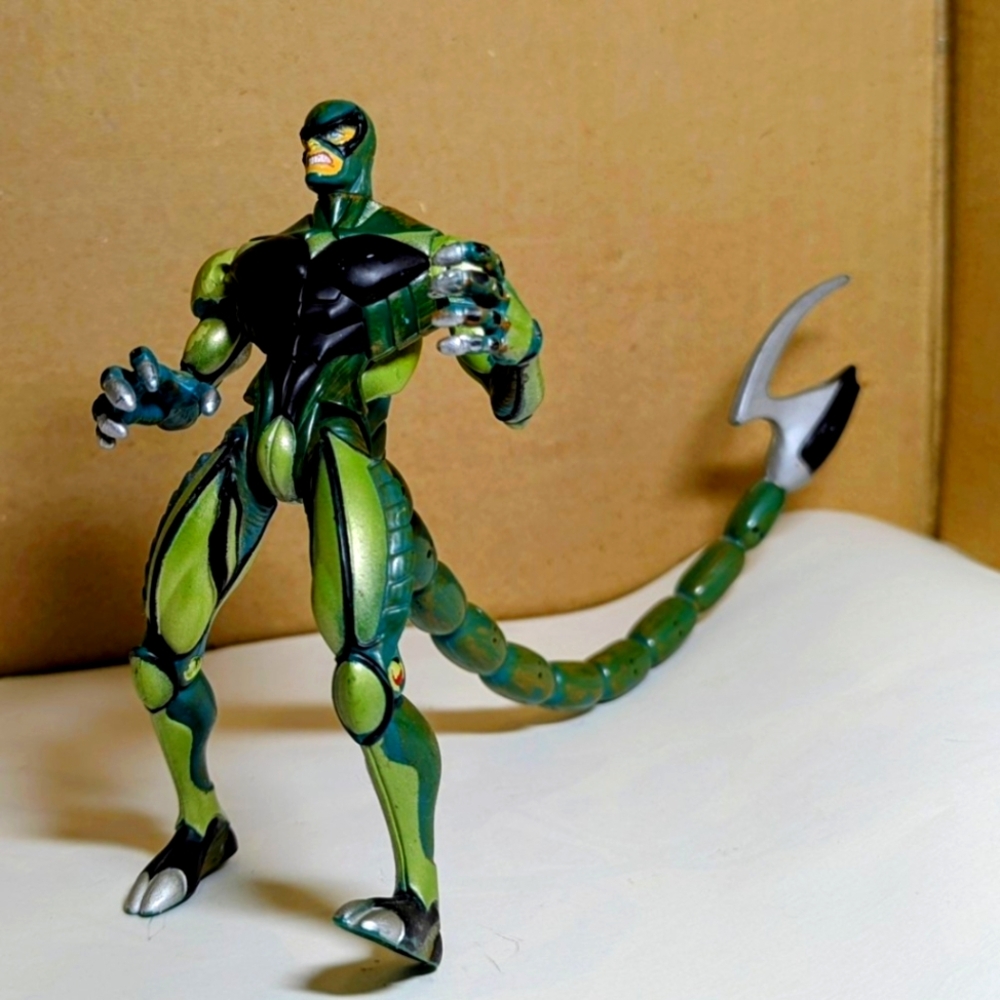 Vintage 1997 Toy Biz Marvel Spider-Man Classics SCORPION 6” Action Figure